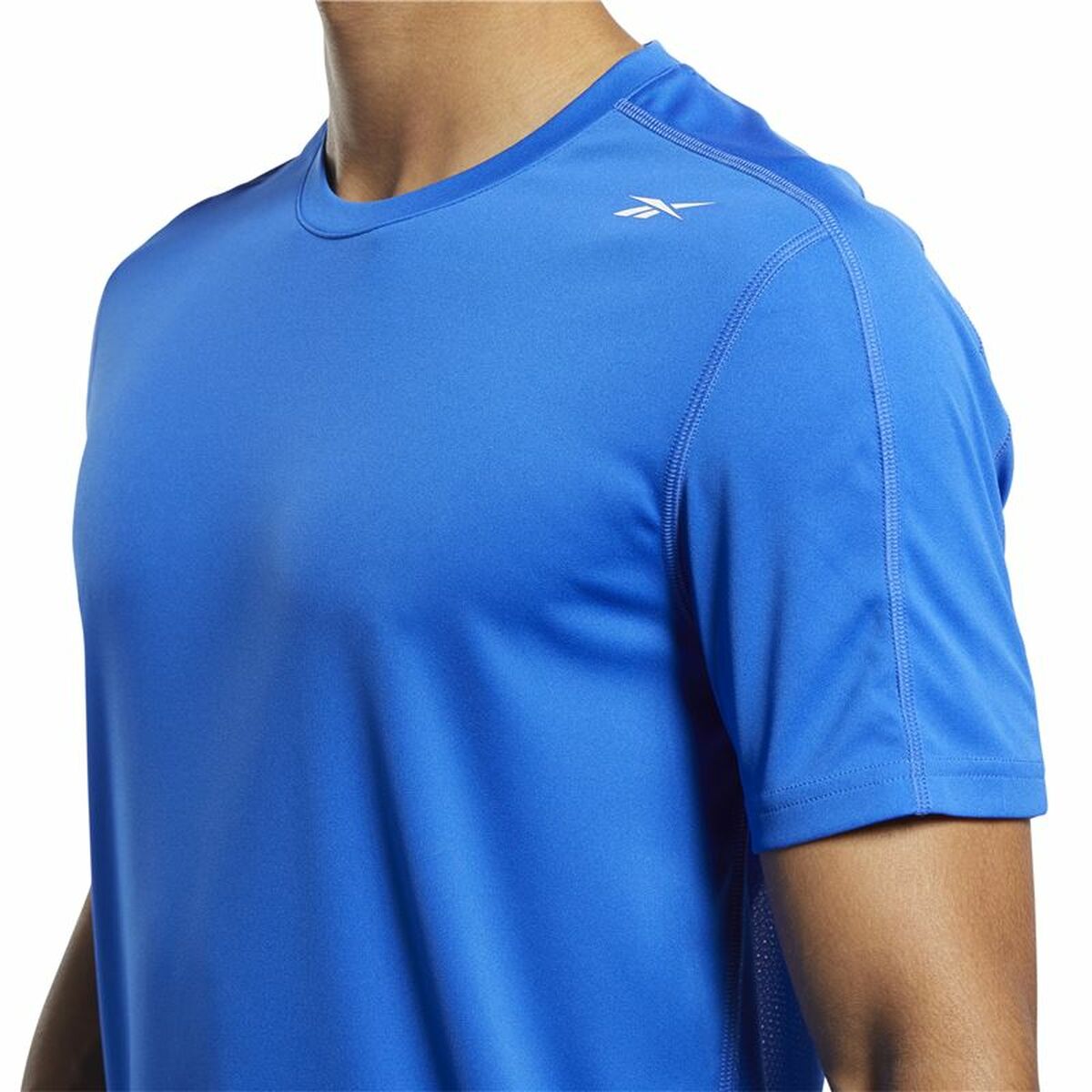 Maglia a Maniche Corte Uomo Reebok Workout Ready Tech Azzurro