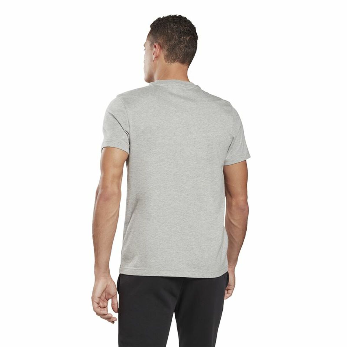 Maglia a Maniche Corte Uomo Reebok Identity Grigio