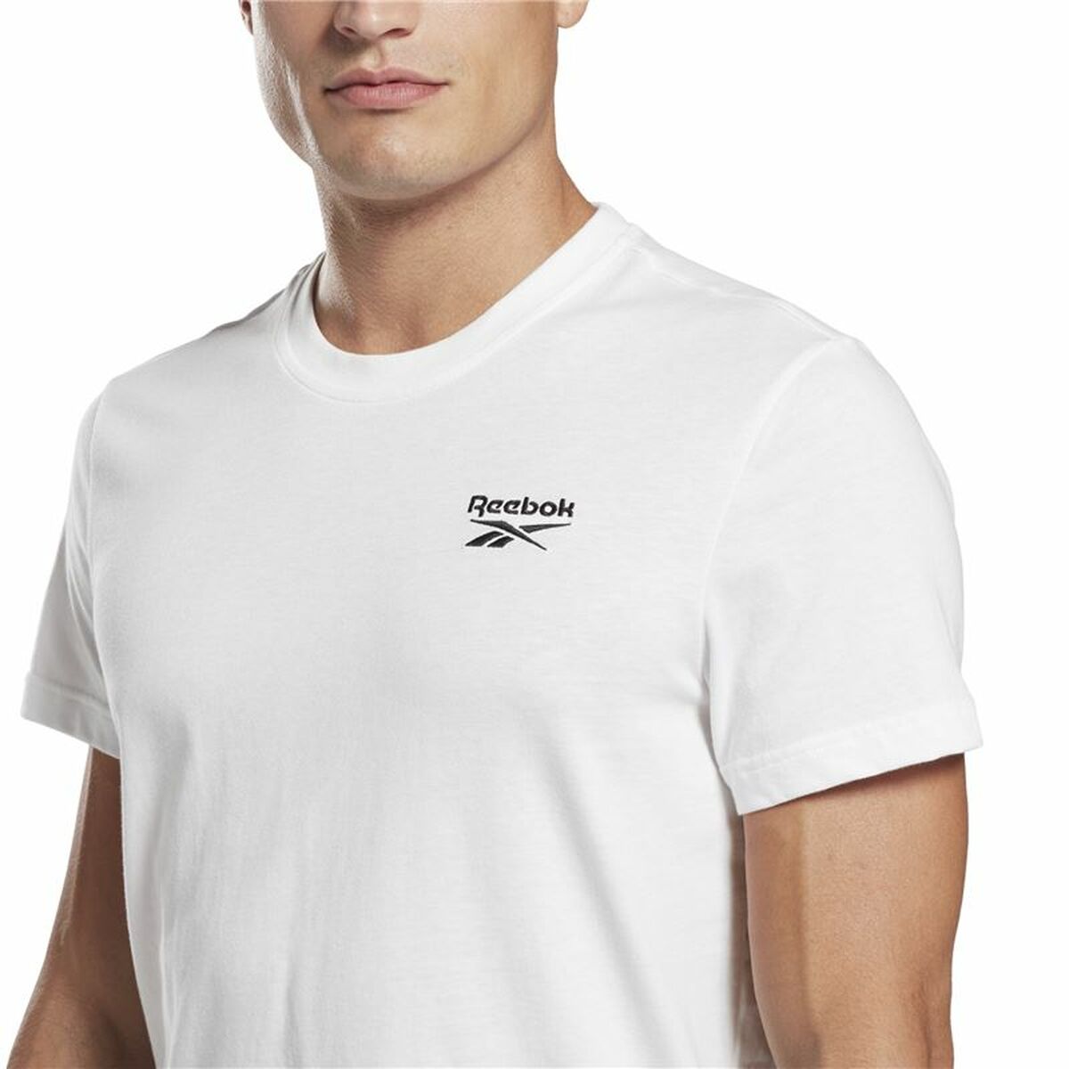 Maglia a Maniche Corte Uomo Reebok Identity Bianco