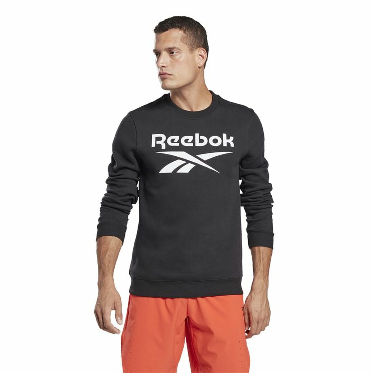 Felpa senza Cappuccio Uomo Reebok Identity Nero