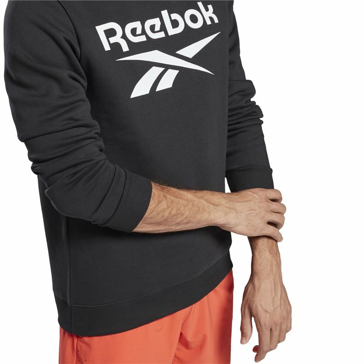 Felpa senza Cappuccio Uomo Reebok Identity Nero
