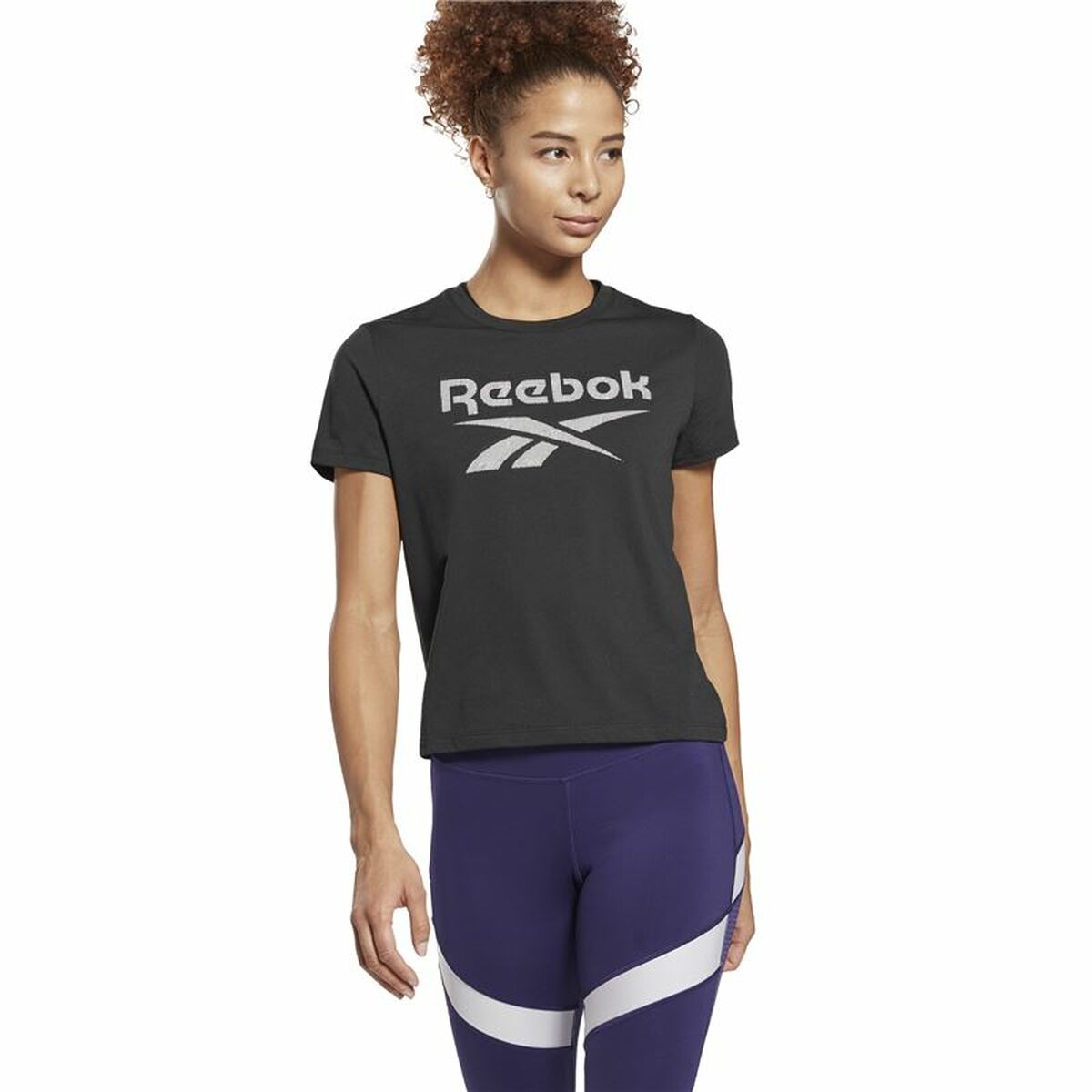 Maglia a Maniche Corte Donna Reebok Workout Ready Supremium Nero