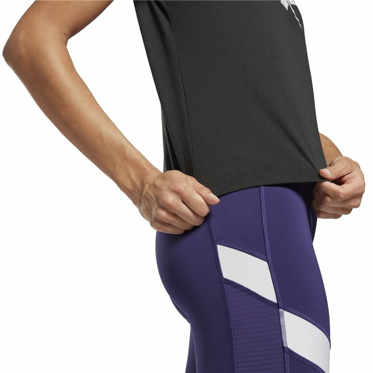 Maglia a Maniche Corte Donna Reebok Workout Ready Supremium Nero