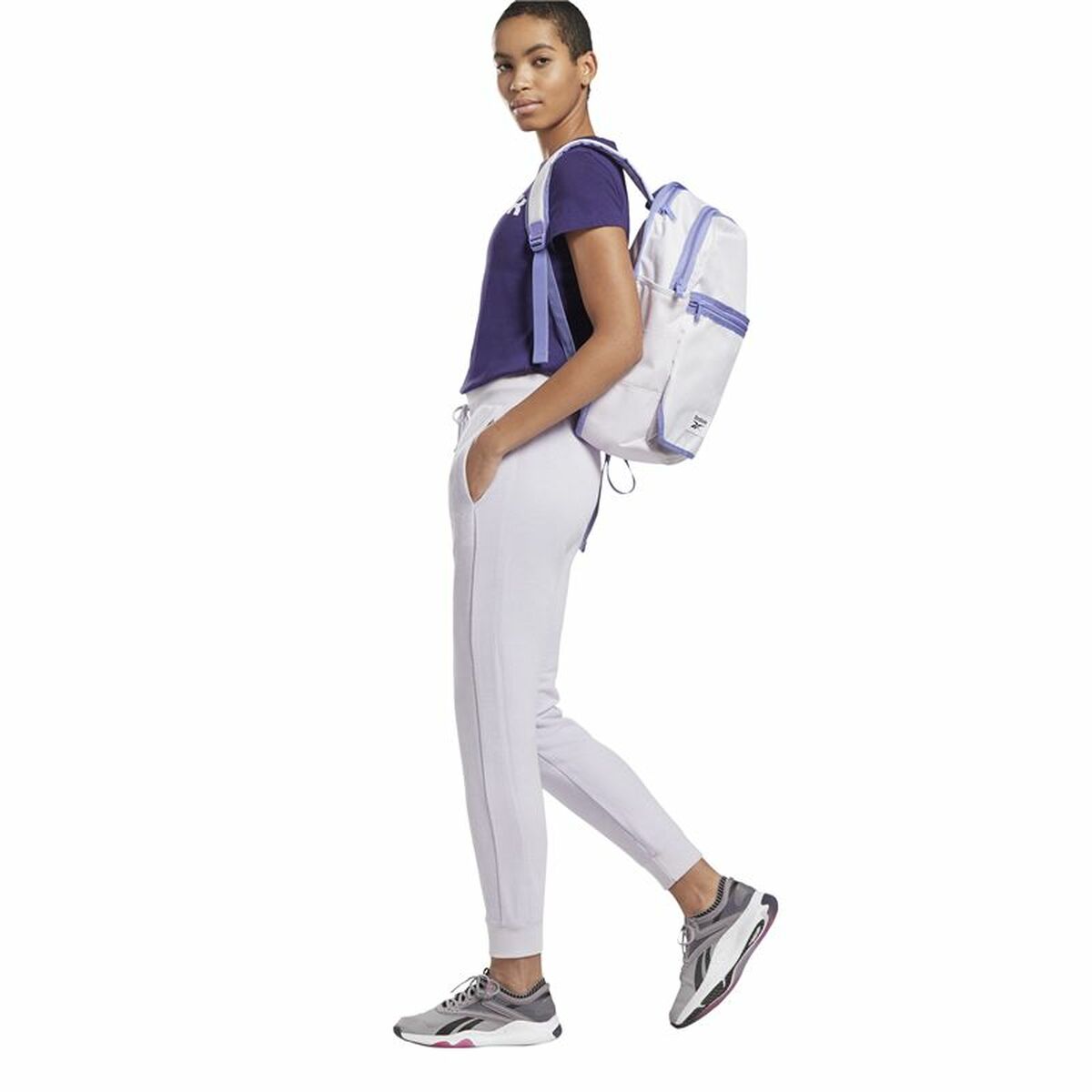Maglia a Maniche Corte Donna Essentials Graphic Reebok Viola