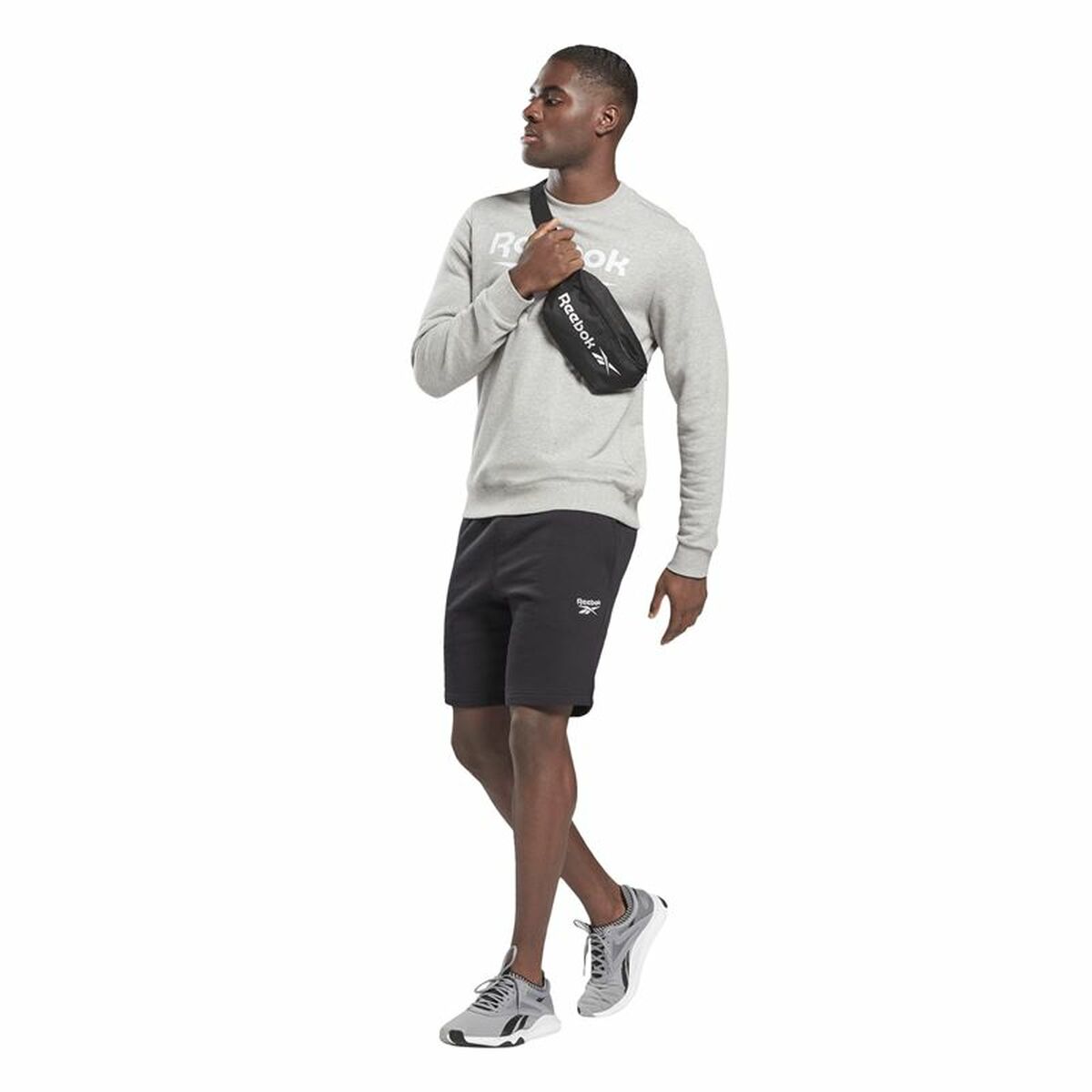 Pantaloni Corti Sportivi da Uomo Reebok Identity  Nero