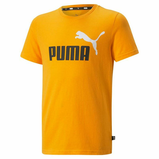 Maglia a Maniche Corte per Bambini Puma Essentials+ Two-Tone Logo