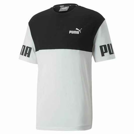 Maglia Sportiva a Maniche Corte Puma Power Colorblock Nero