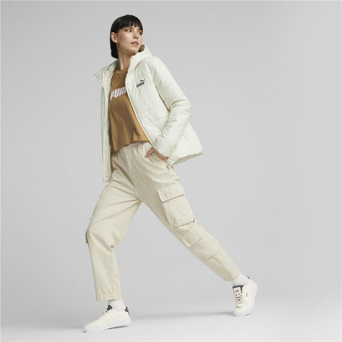 Giacca Sportiva da Donna Puma Essentials Padded Bianco