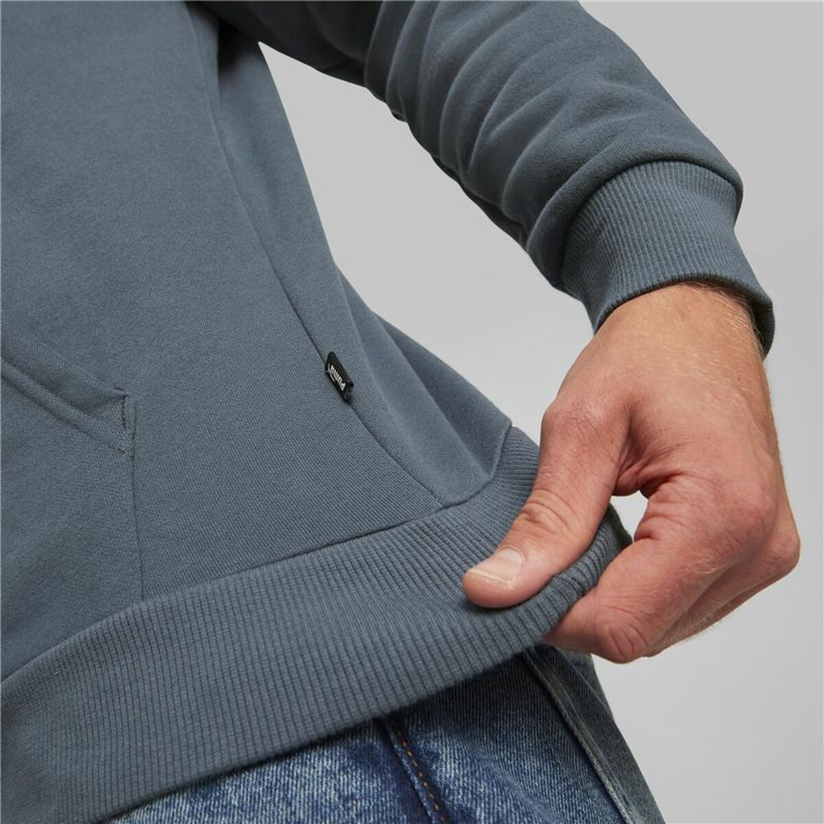 Felpa con Cappuccio Uomo Puma Essential Azzurro