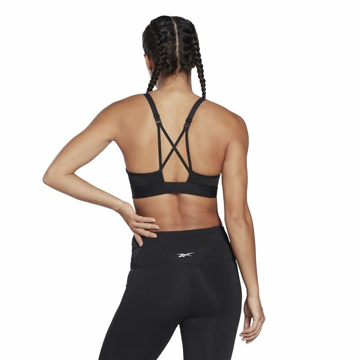 Reggiseno Sportivo Reebok Lux Strappy Nero