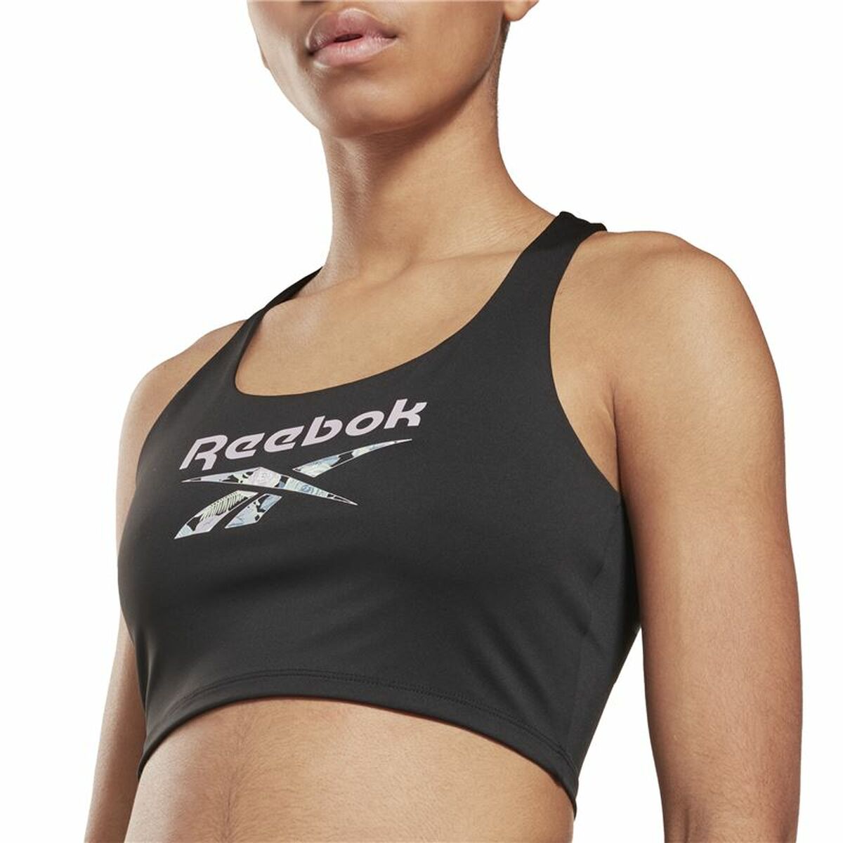 Reggiseno Sportivo Reebok Yoga Floral Nero