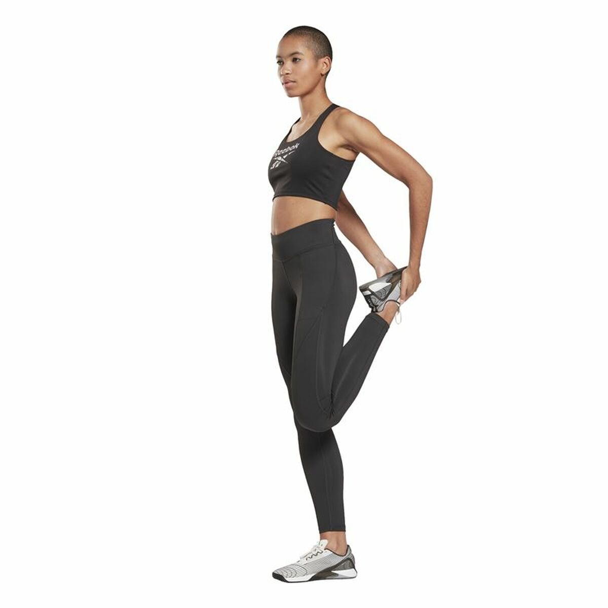 Reggiseno Sportivo Reebok Yoga Floral Nero