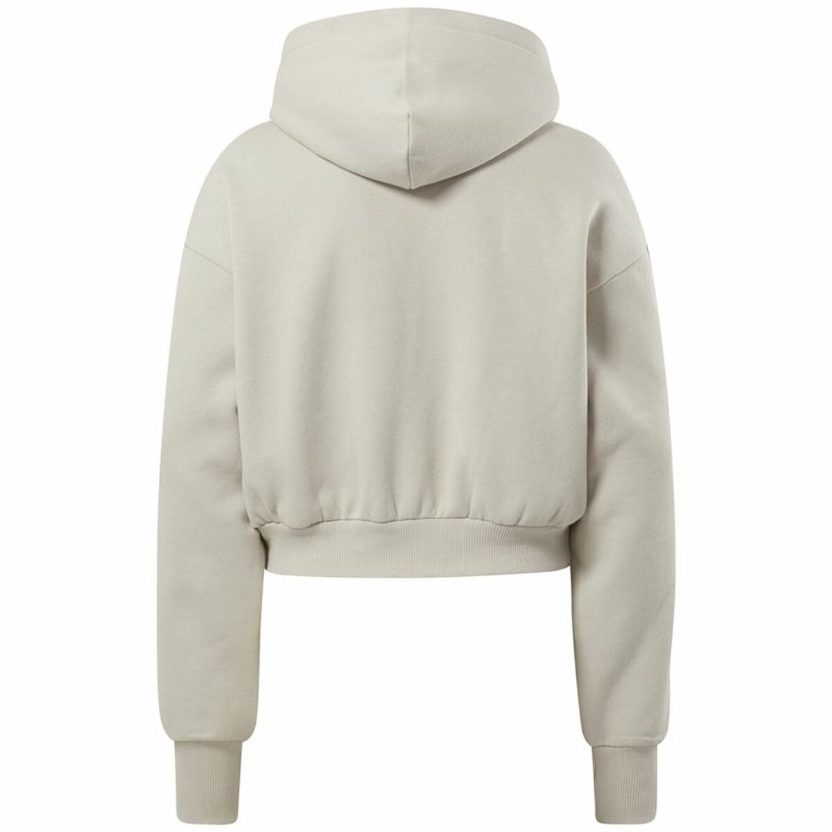 Felpa con Cappuccio Donna Reebok Tape Pack W Moonstone Beige Giallo