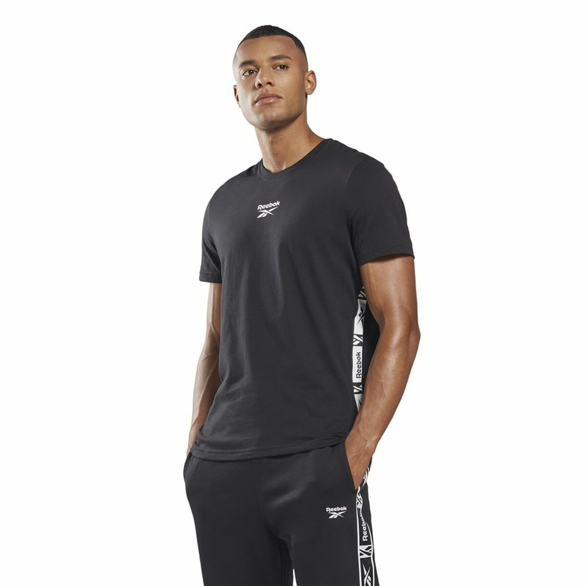 Maglia a Maniche Corte Uomo Reebok Identity Nero