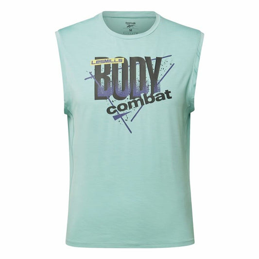 Maglia Smanicata da Uomo Reebok Les Mills® Bodypump® Activchill Azzurro
