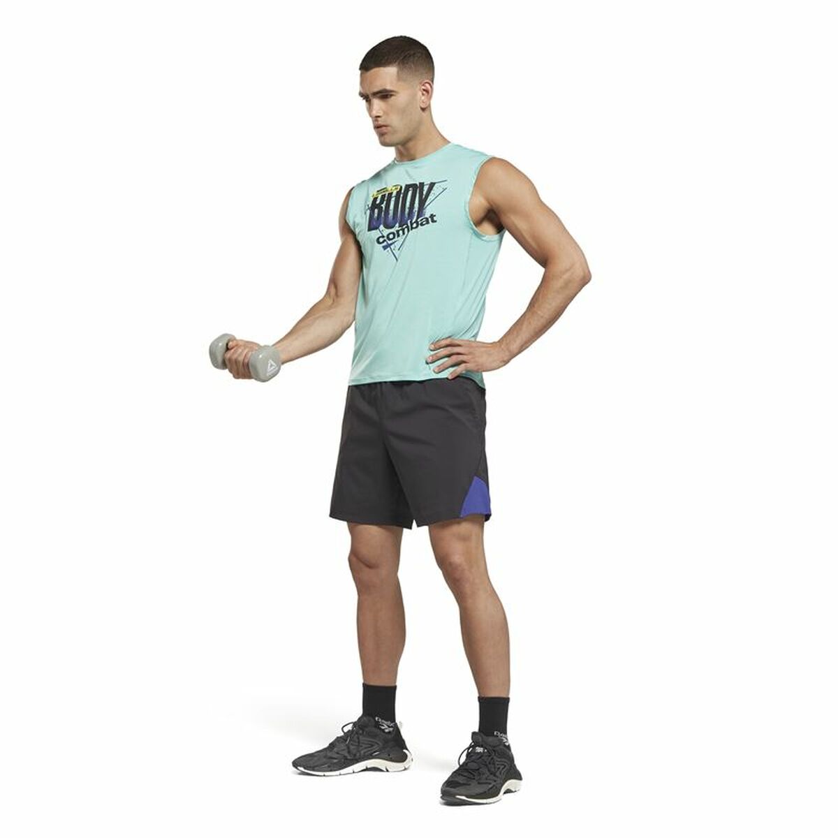 Maglia Smanicata da Uomo Reebok Les Mills® Bodypump® Activchill Azzurro