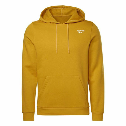 Felpa con Cappuccio Uomo Reebok Identity Ocra
