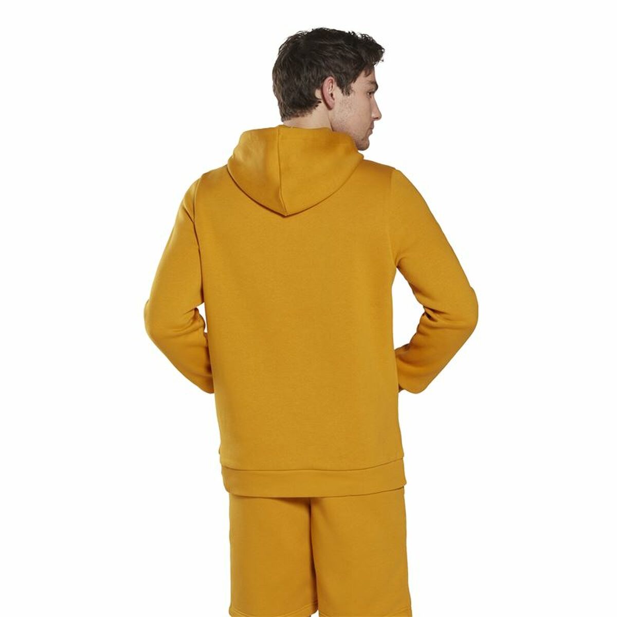 Felpa con Cappuccio Uomo Reebok Identity Ocra