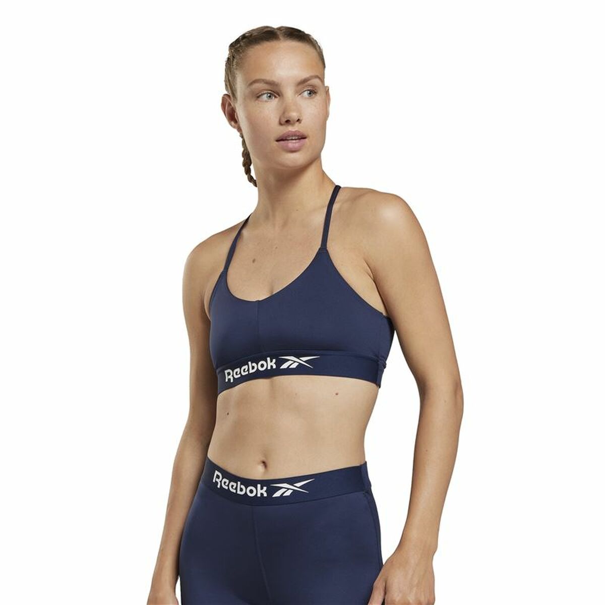 Reggiseno Sportivo Reebok Workout Ready Azzurro
