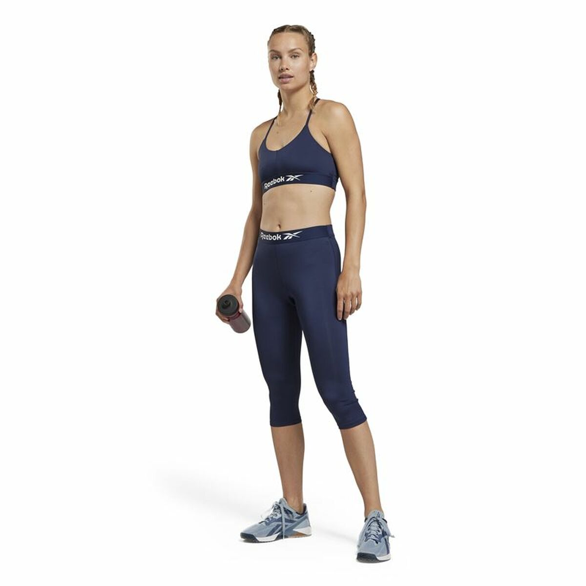 Reggiseno Sportivo Reebok Workout Ready Azzurro