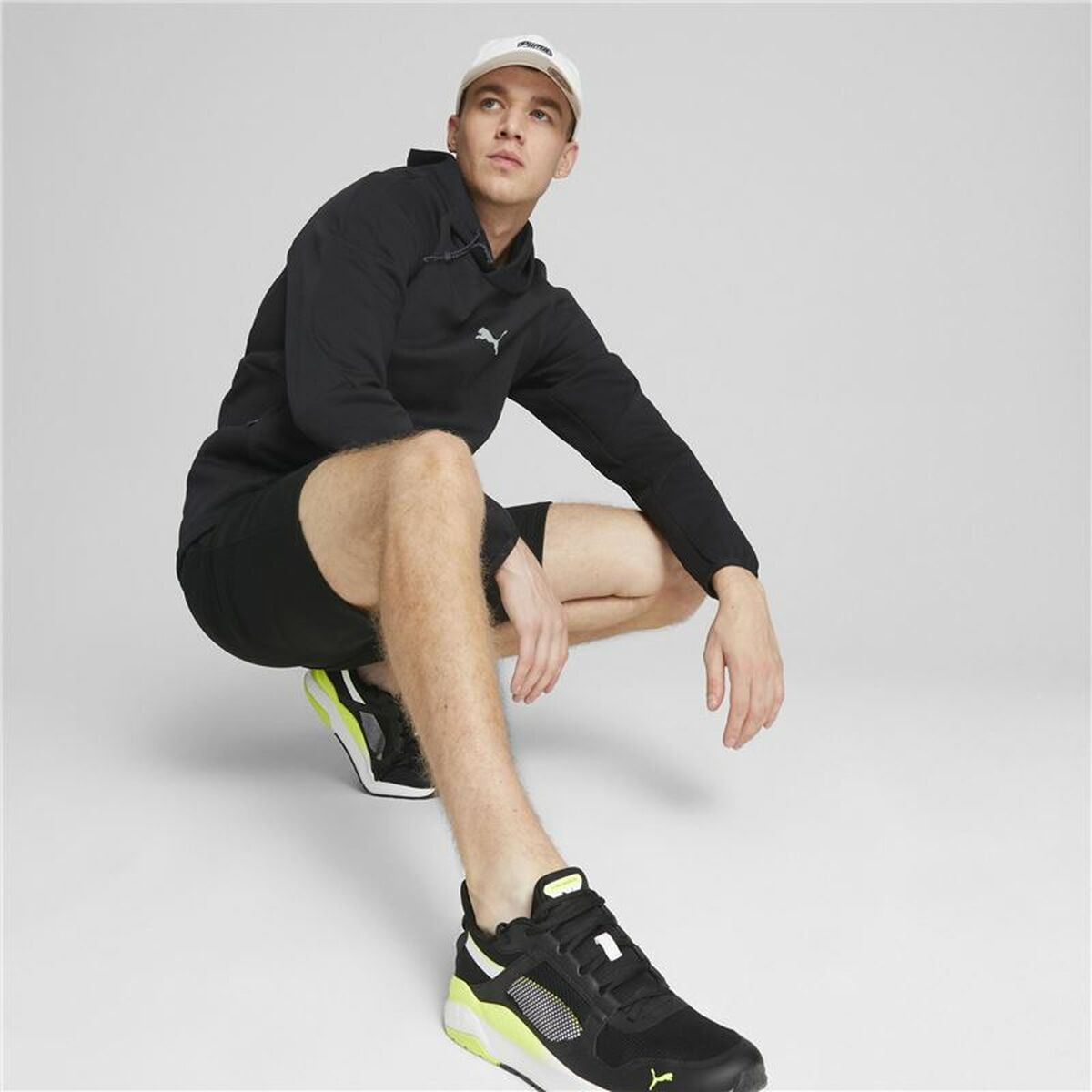 Felpa con Cappuccio Uomo Puma Evostripe Nero