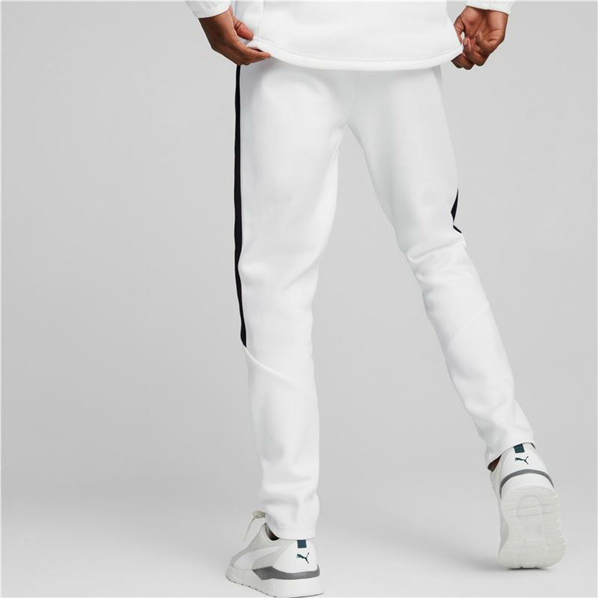Pantalone Lungo Sportivo Puma Bianco Uomo