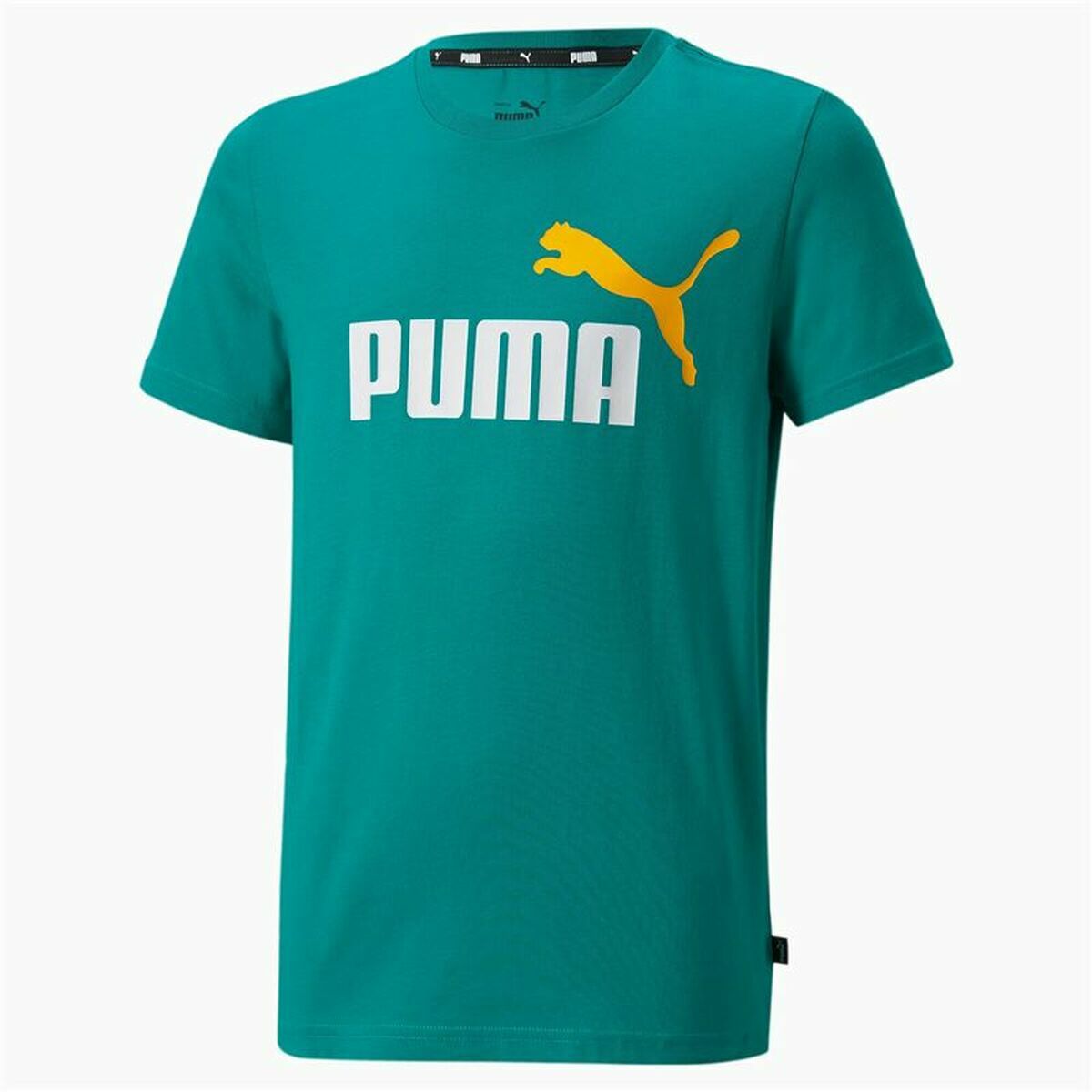 Maglia a Maniche Corte per Bambini Puma Essentials+ Two-Tone Logo