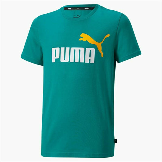 Maglia a Maniche Corte per Bambini Puma Essentials+ Two-Tone Logo