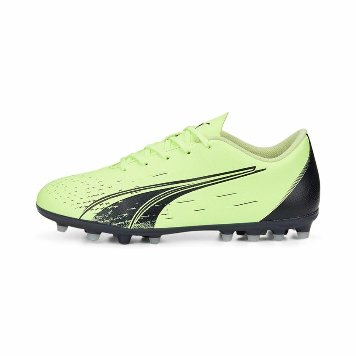 Scarpe da Calcio per Bambini Puma Ultra Play MG Jr Verde limone Unisex