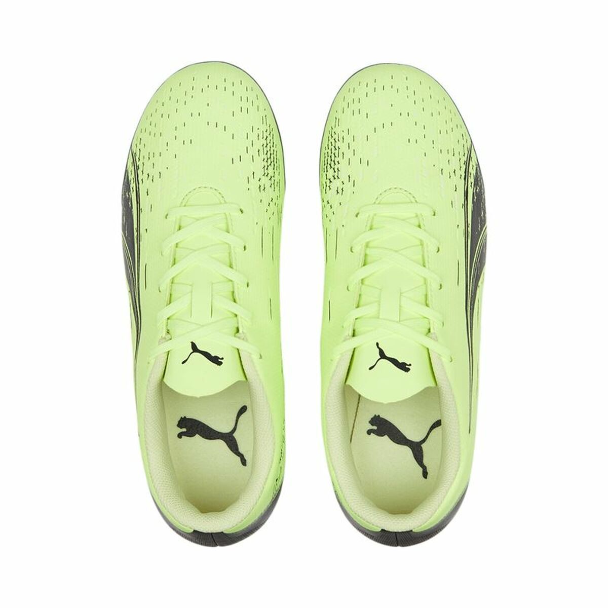 Scarpe da Calcio per Bambini Puma Ultra Play MG Jr Verde limone Unisex