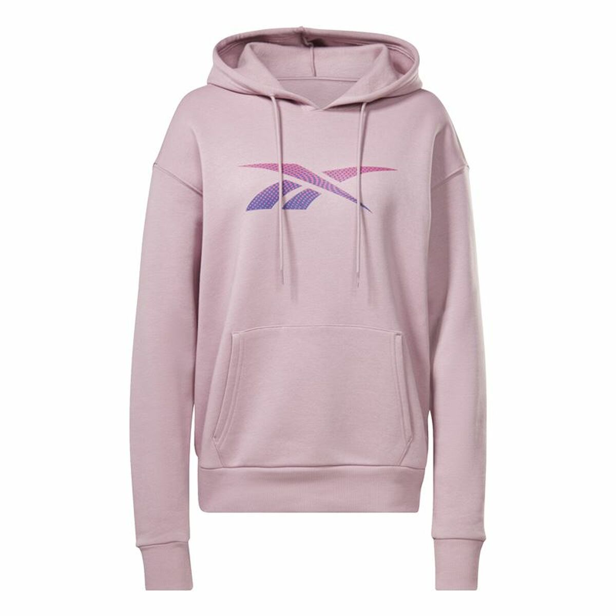 Felpa con Cappuccio Donna Reebok  Vector Graphic  Multicolore