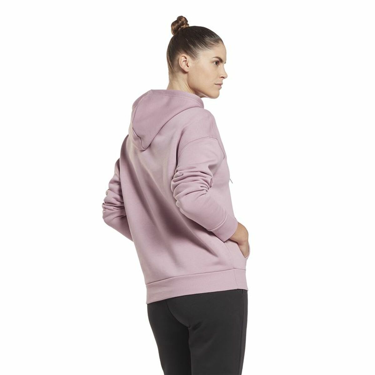Felpa con Cappuccio Donna Reebok  Vector Graphic  Multicolore