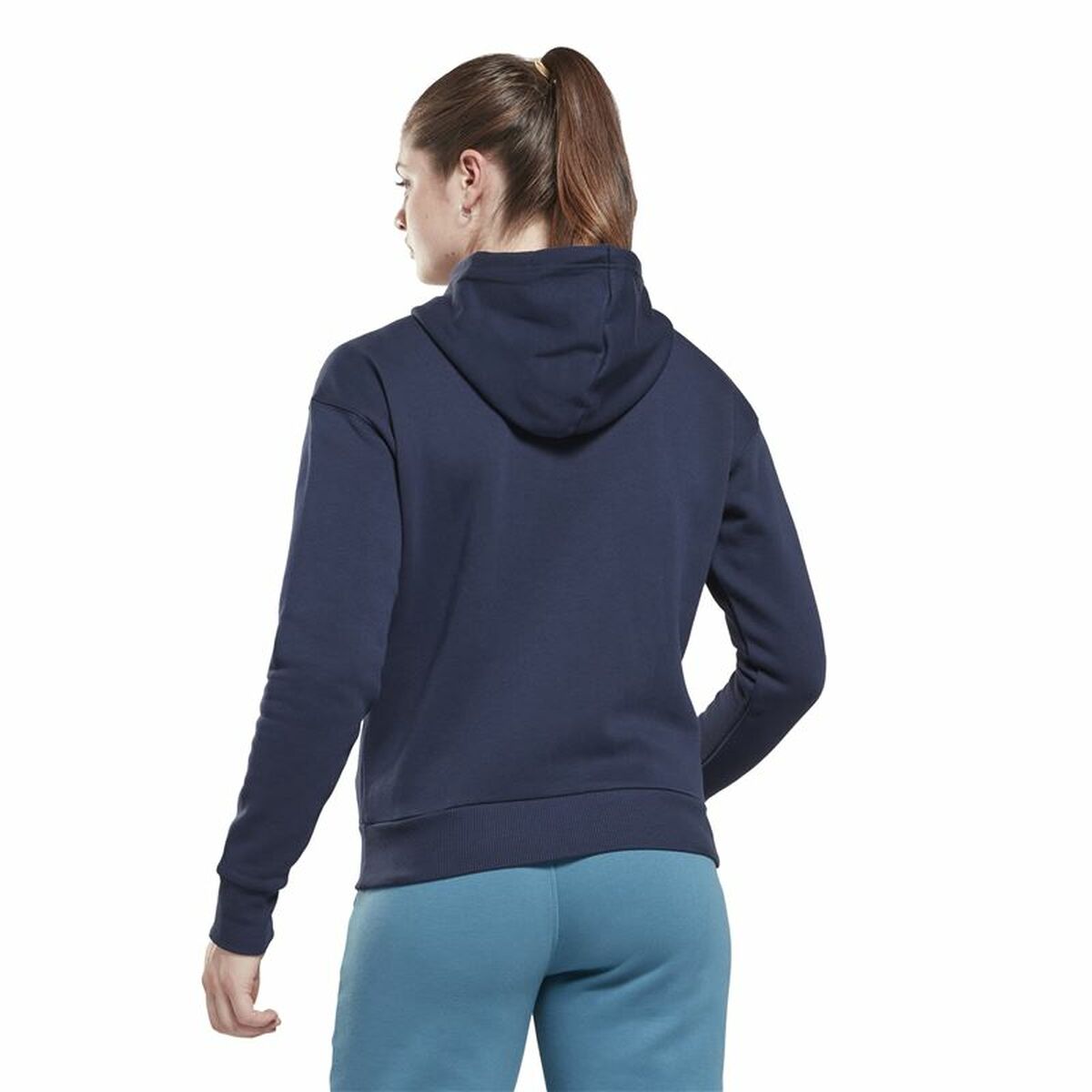 Felpa con Cappuccio Donna Reebok Doorbuster Identity Blu scuro