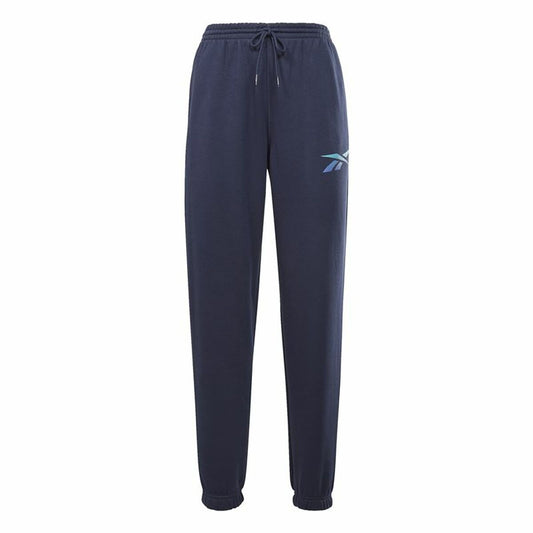 Pantalone Lungo Sportivo Reebok Vector Graphic Blu Marino Donna