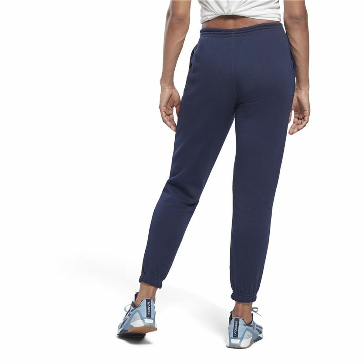 Pantalone Lungo Sportivo Reebok Vector Graphic Blu Marino Donna
