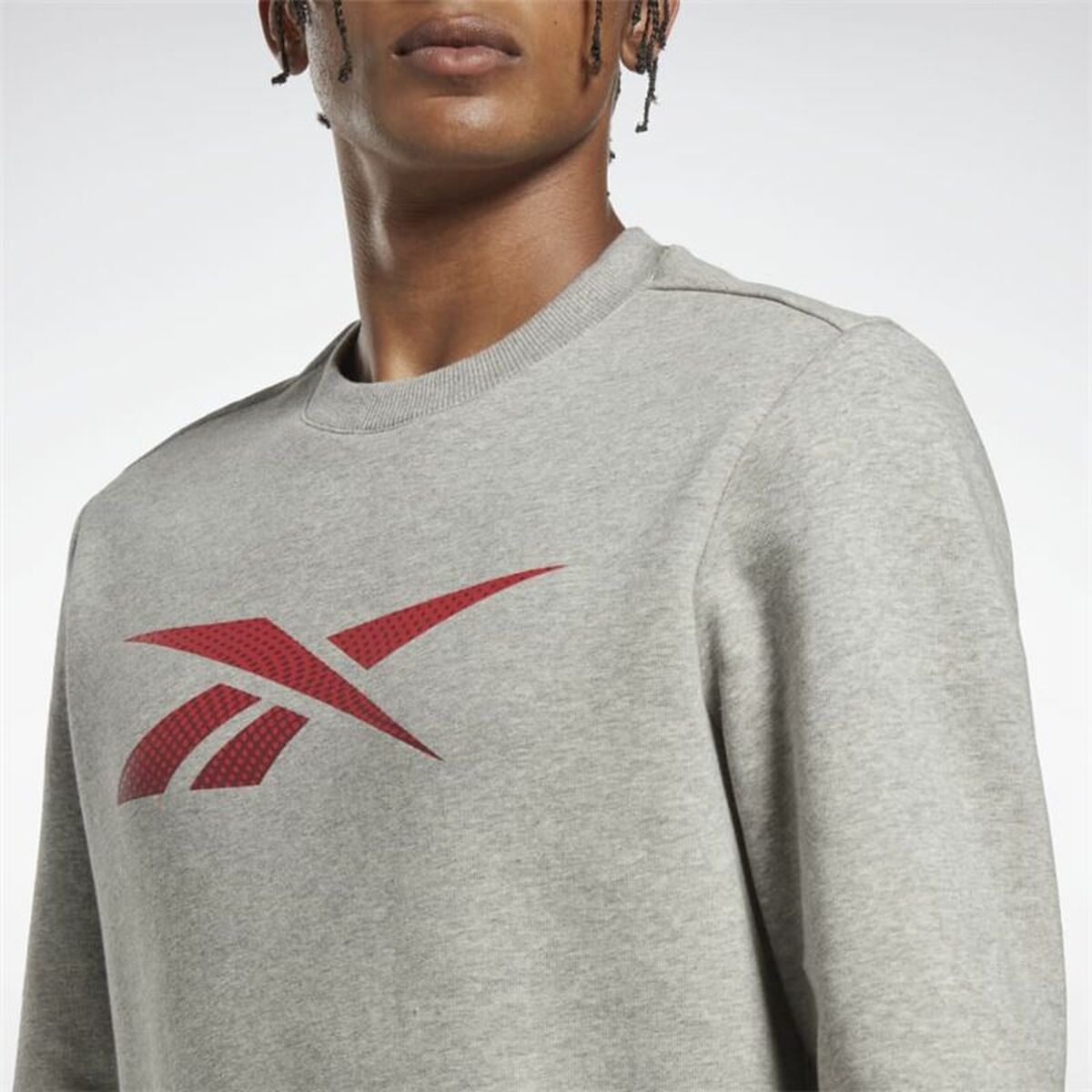 Felpa senza Cappuccio Uomo Reebok Identity Grigio