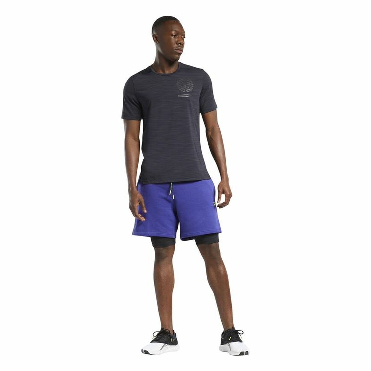 Pantaloni Corti Sportivi da Uomo Reebok Les Mills®  Viola