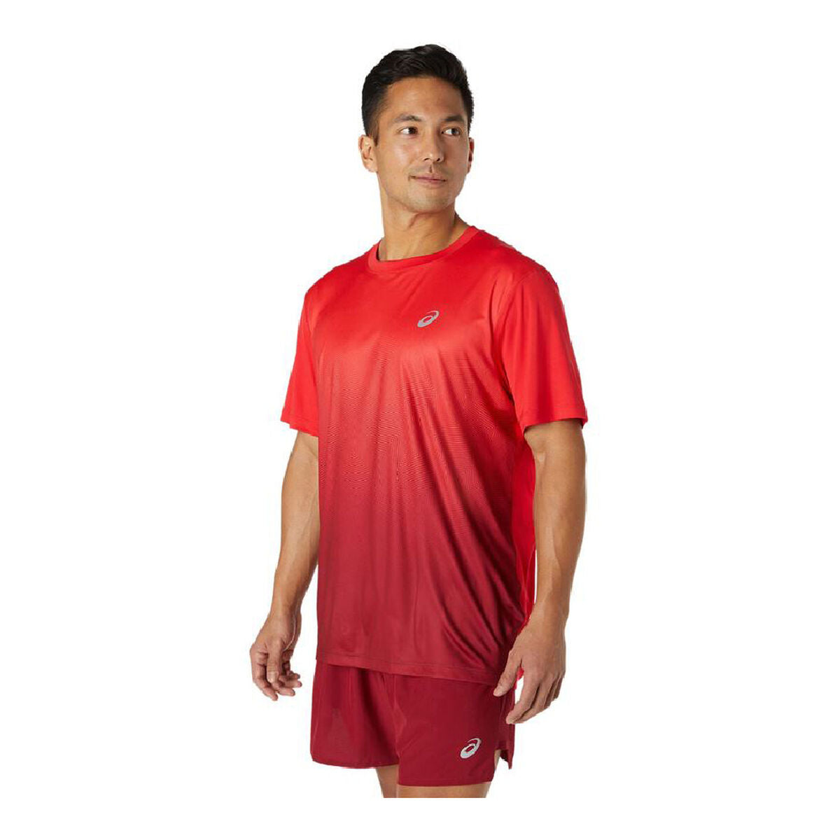 Maglia a Maniche Corte Uomo Asics Kasame Rosso