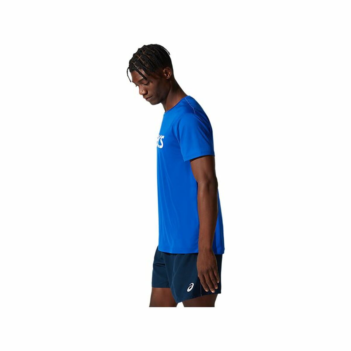 Maglia a Maniche Corte Uomo Asics Core Azzurro