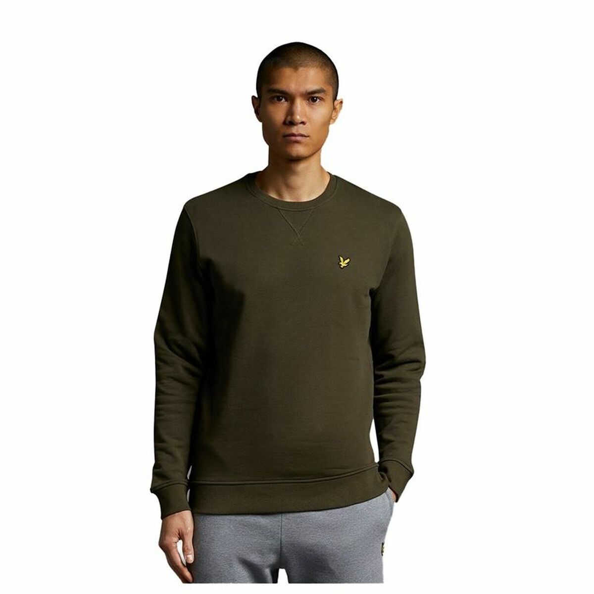 Felpa senza Cappuccio Uomo Lyle & Scott Verde