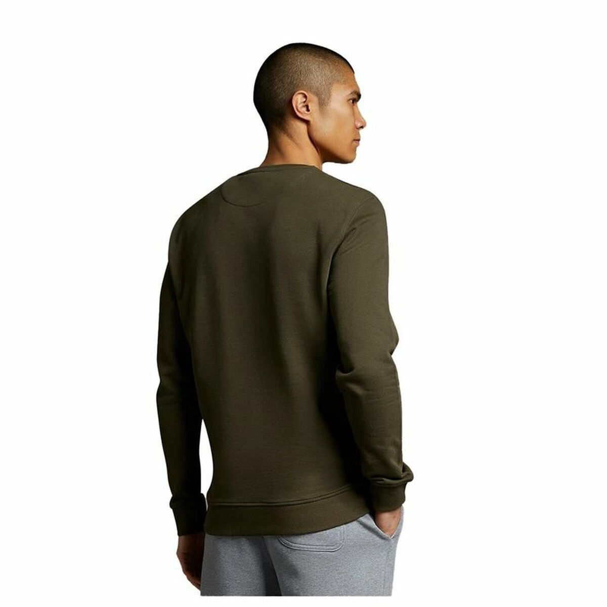 Felpa senza Cappuccio Uomo Lyle & Scott Verde