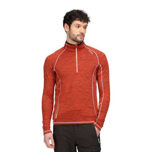 Maglia a Maniche Lunghe Uomo Regatta Yonder Half-Zip Arancio