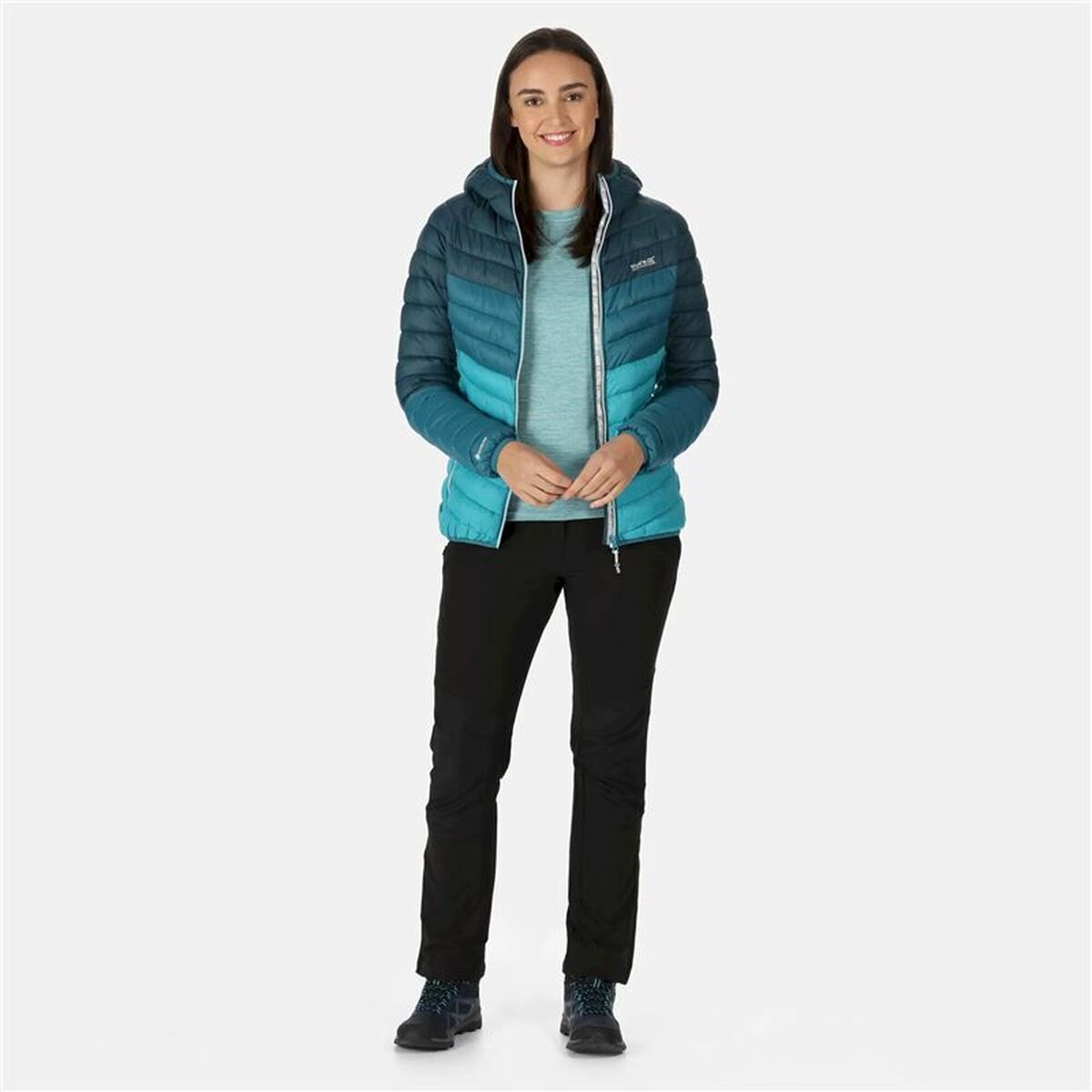 Giacca Sportiva da Donna Regatta Harrock Azzurro Con cappuccio