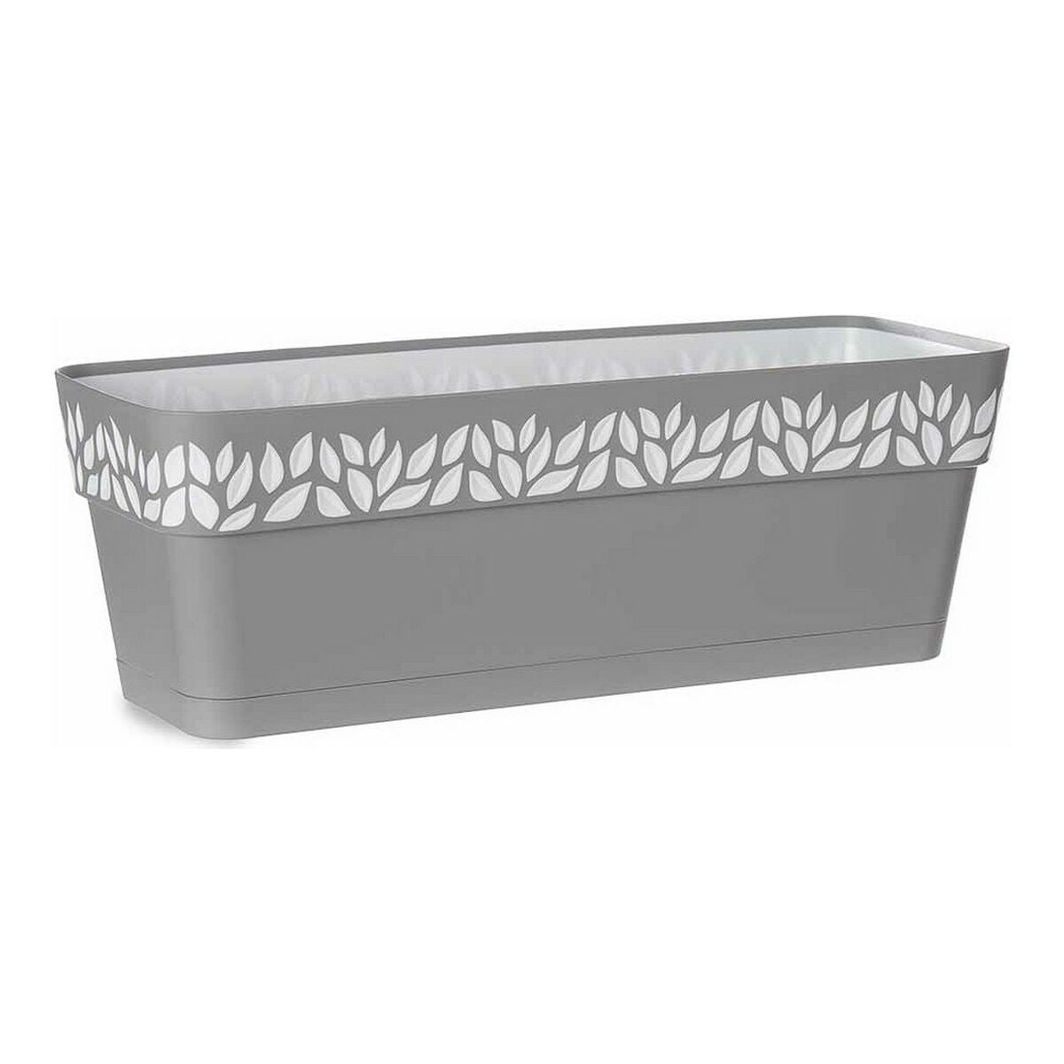 Vaso Autoirrigante Stefanplast 3920521 Grigio Bianco Plastica