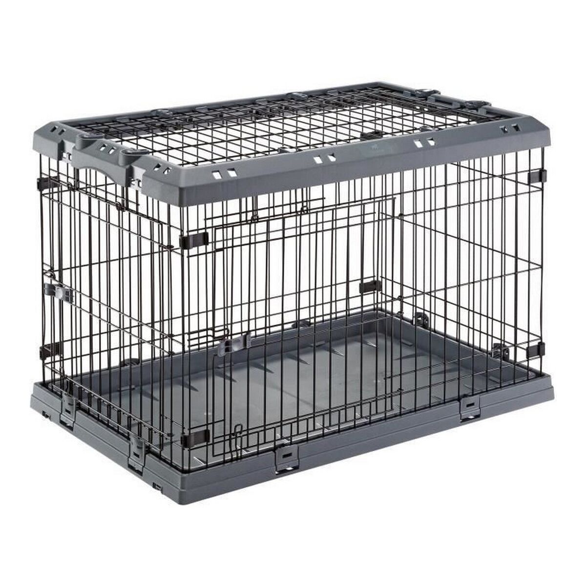 Gabbia per il trasporto di animali domestici Ferplast Superior 90 Grigio XS/S Nero 62 x 58 x 92 cm