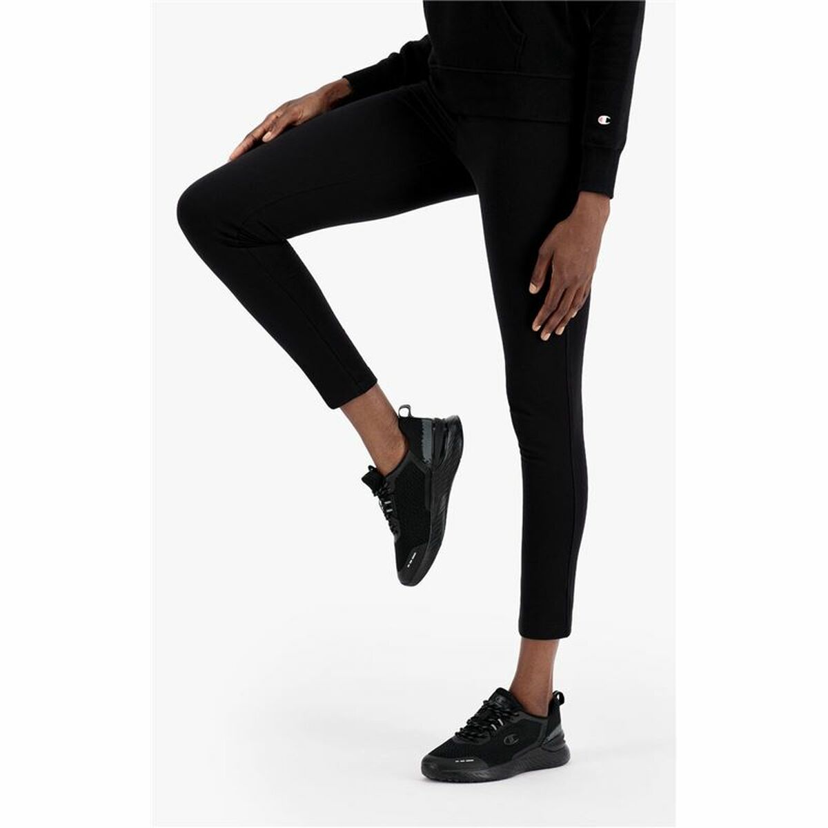 Leggings Sportivo da Donna Champion C Logo Stretch Nero XS