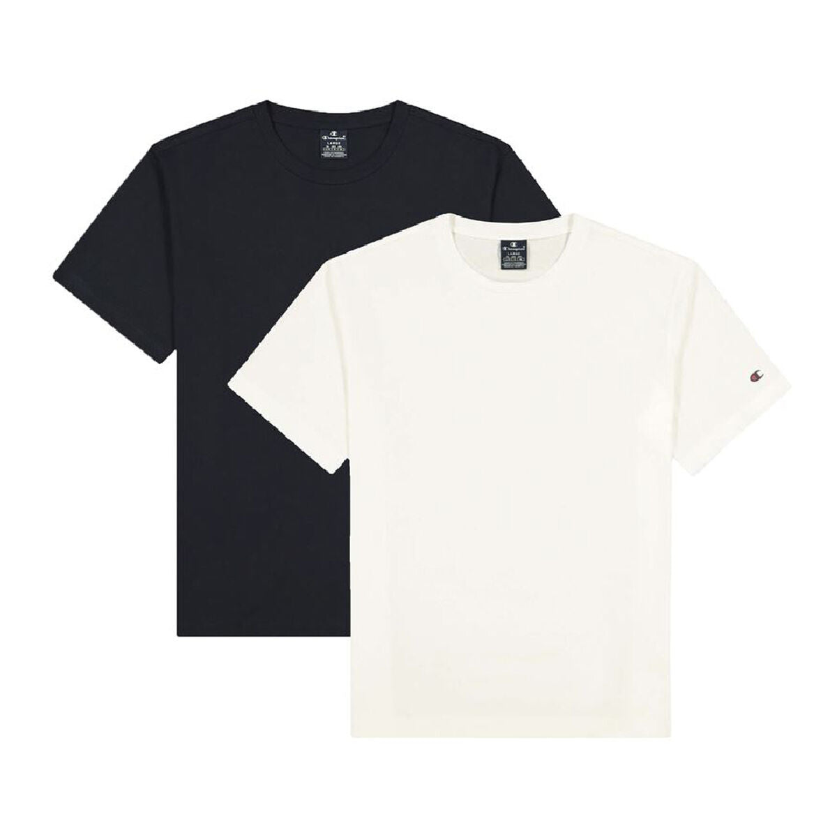Maglia a Maniche Corte Uomo Champion Crewneck Bianco