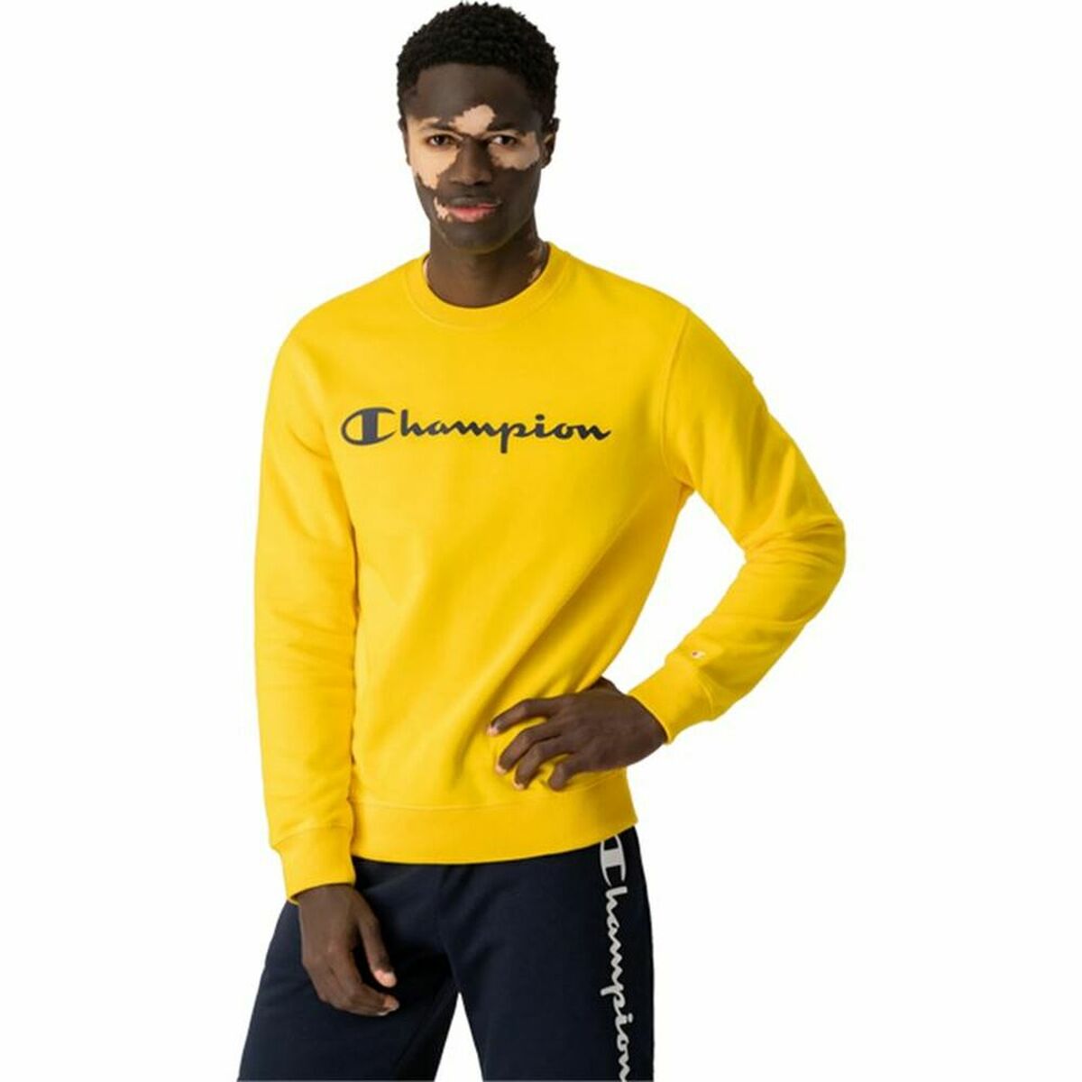 Felpa senza Cappuccio Uomo Champion Crewneck