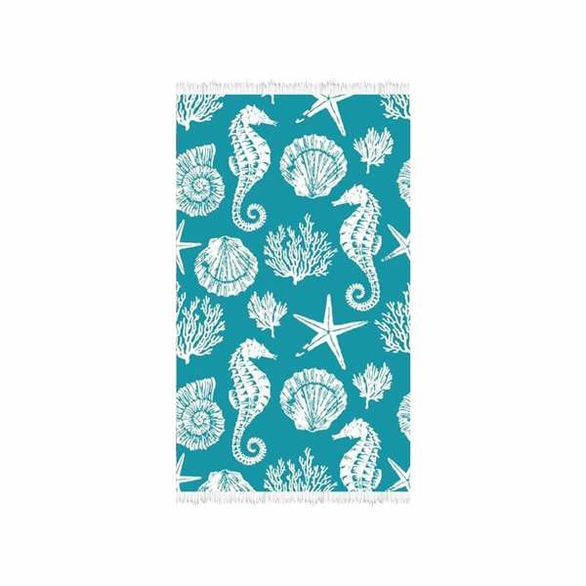 Asciugamano Secaneta Heela Lakme 100 x 170 cm Turchese Jacquard