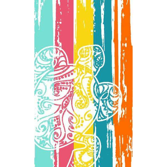 Telo da Mare Secaneta Kunkuru Multicolore Jacquard 100 x 170 cm
